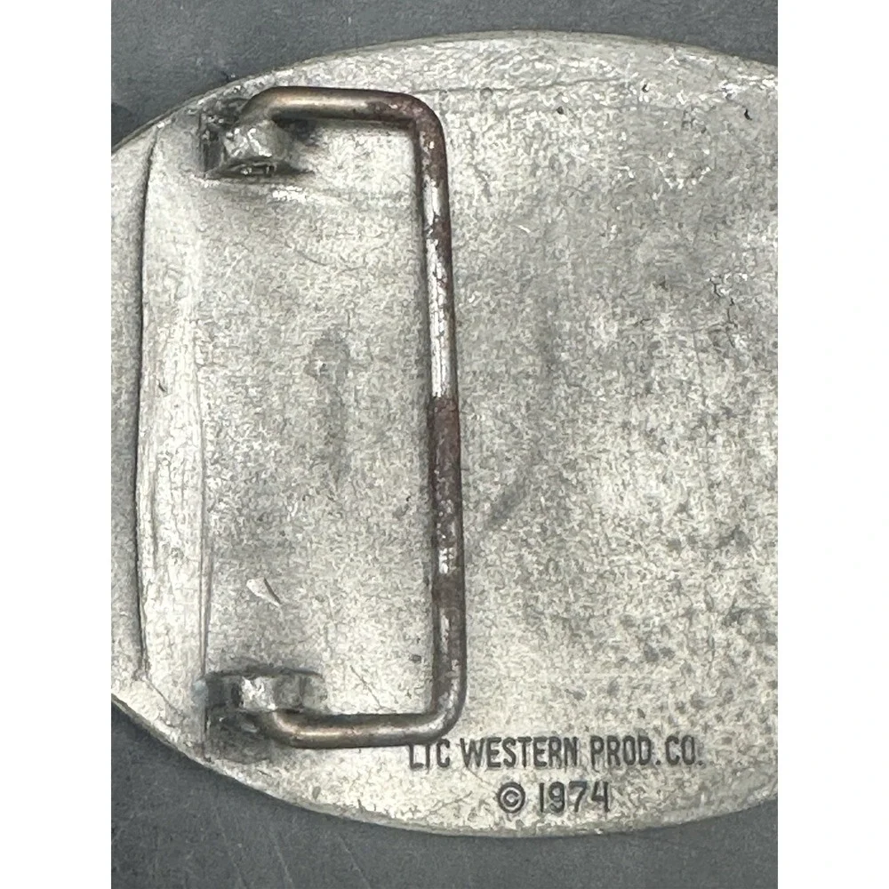 LTC‎ Western Pod CO. 1974 Cowboy Rodeo Belt Buckle